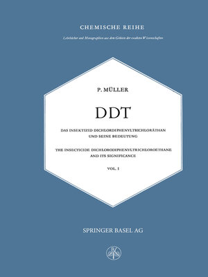 cover image of DDT Das Insektizid Dichlordiphenyltrichloräthan und Seine Bedeutung